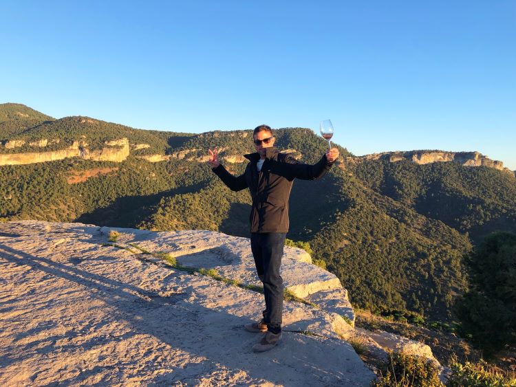 wine tasting on top of Siurana village in Tarragona