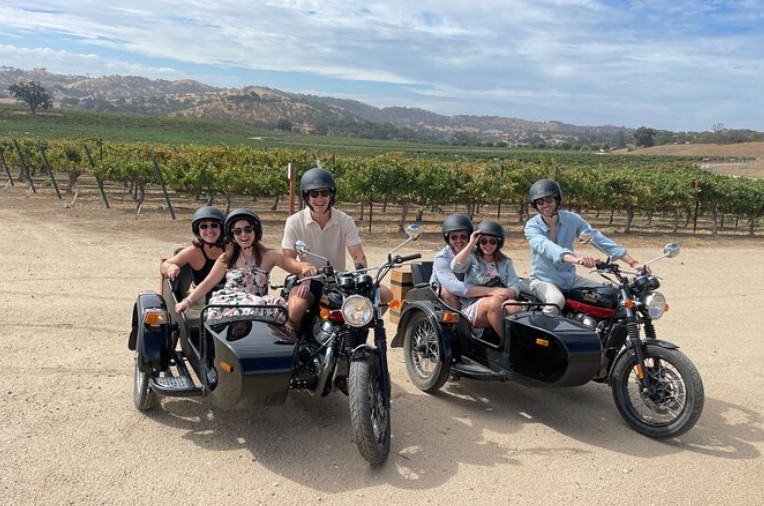 Guided Paso Robles sidecar tour