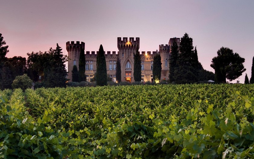 View of the castle at Hostellerie Chateau des Fines Roches