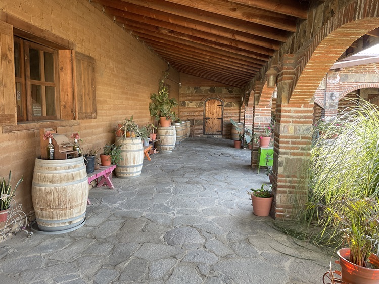 Historic winery view in Valle de Guadalupe