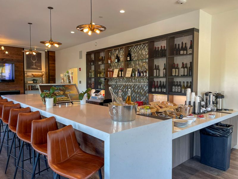 Wine bar at Wine Stone Inn