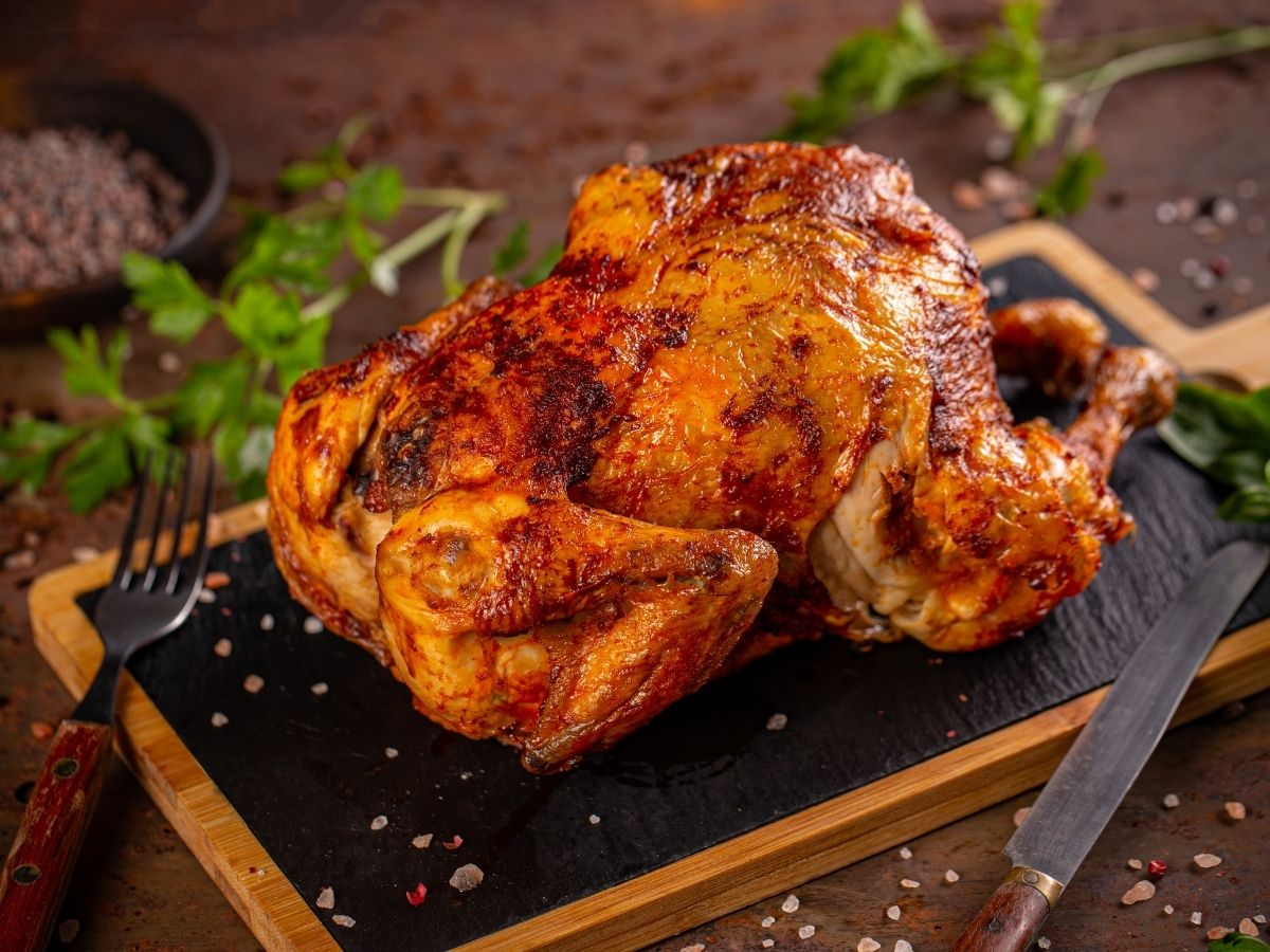 Classic Garlic-and-Herb Roast Chicken