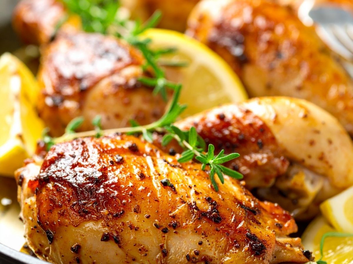 Fast Lemon-Thyme Chicken Thighs