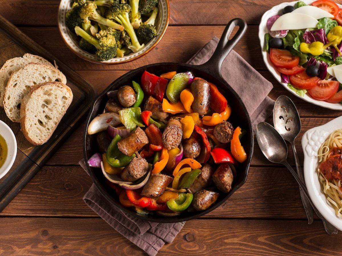 Rustic Sausage and Peppers