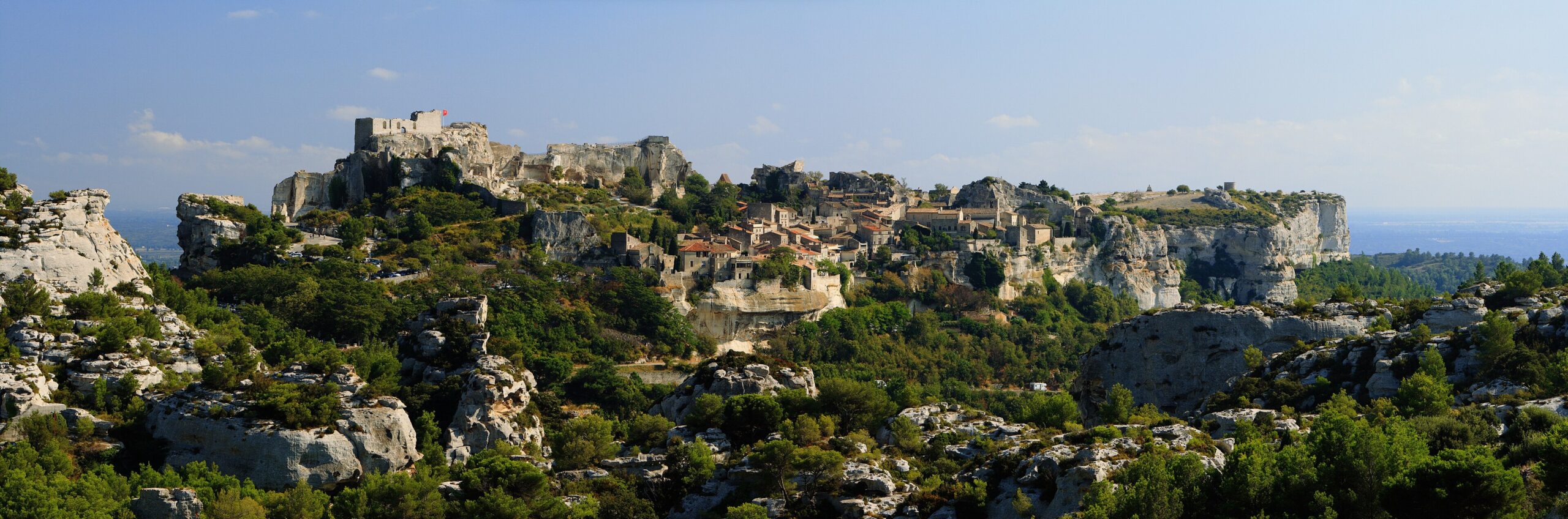 The hilltop village and citadel of Les Baux-de-Provence in the Alpilles