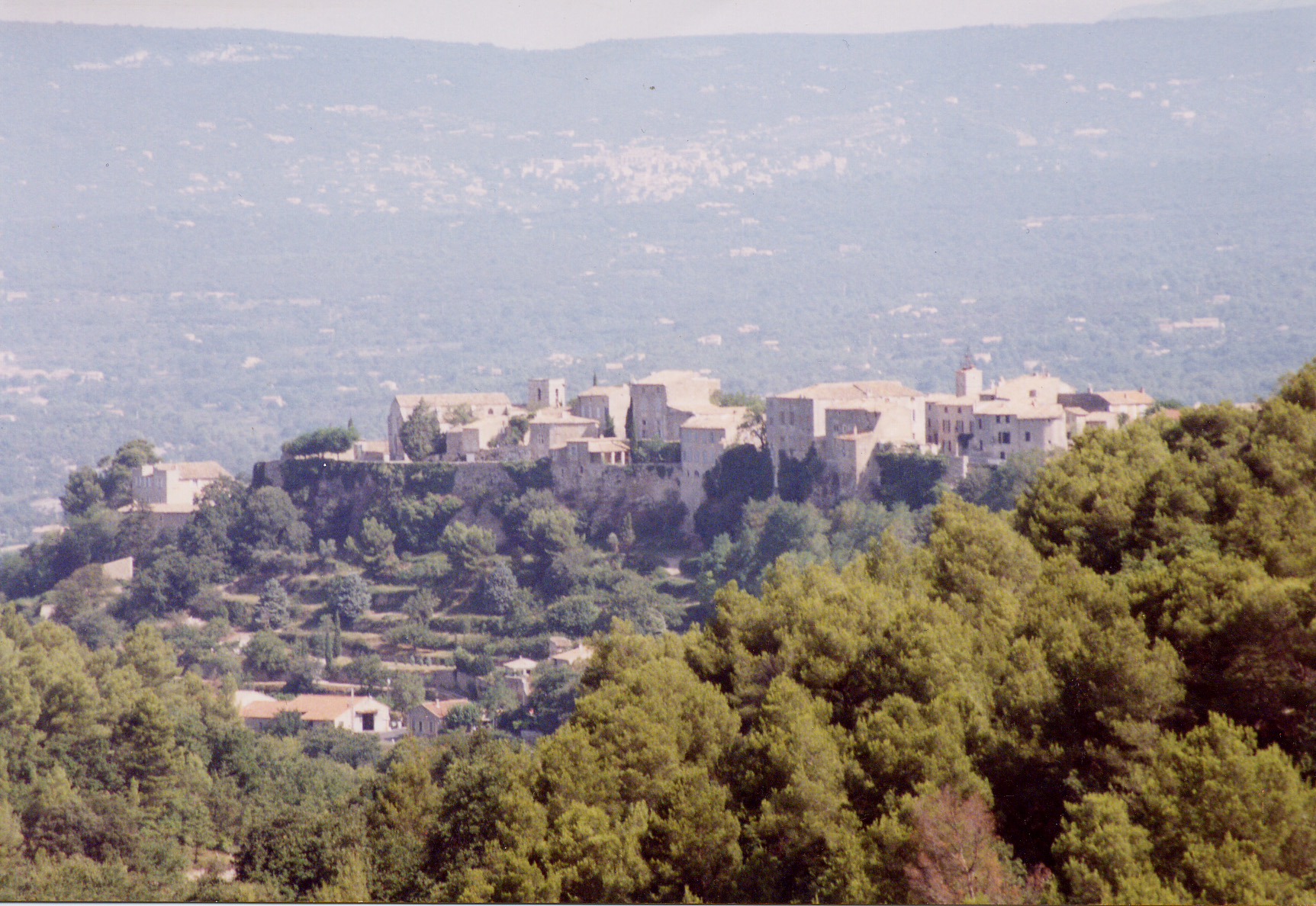 The perched village of Menerbes in the Luberon