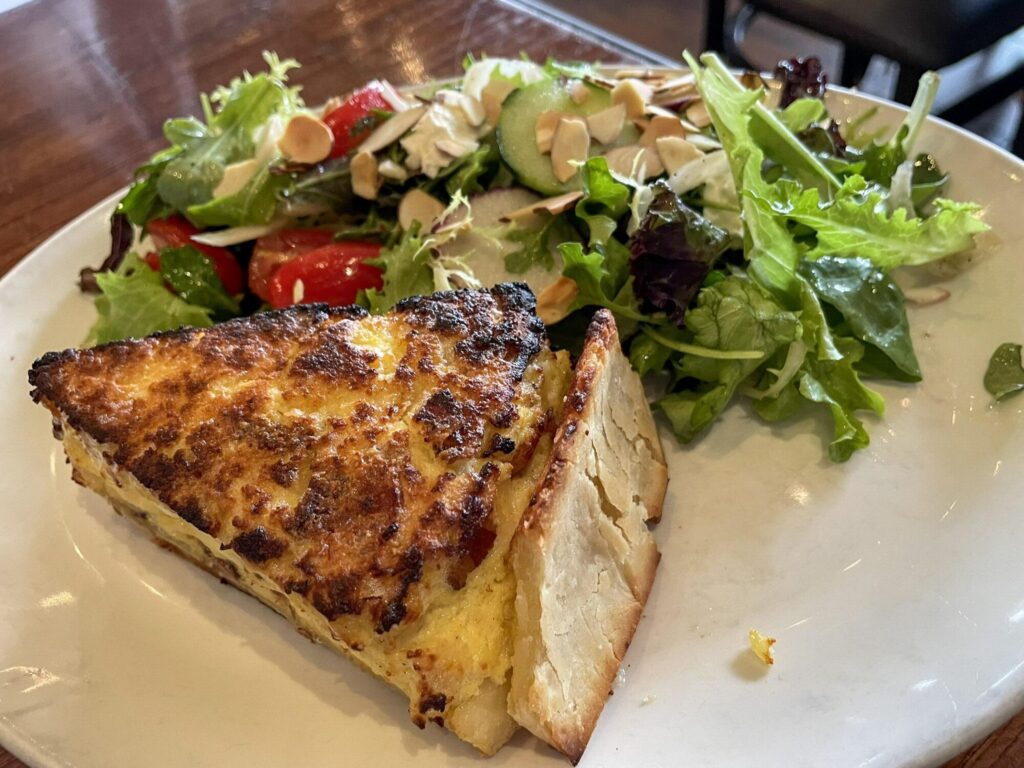 Quiche Lorraine at Grace's Table in Downtown Napa
