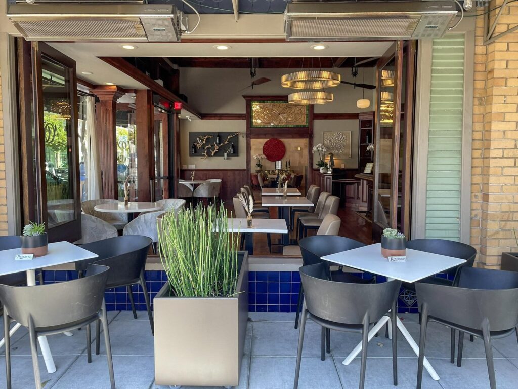 View into the Alpha Omega Collective tasting room from the street